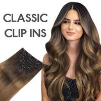 #1/2/4 Ombre Dark Brown to Light Chestnut Brown