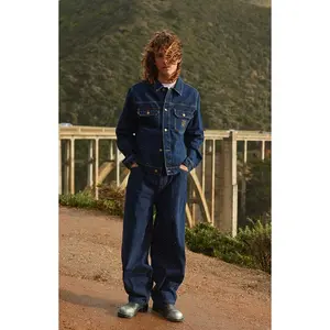 The Met Men's x Pacsun Dark Blue Balloon Barrel Jeans