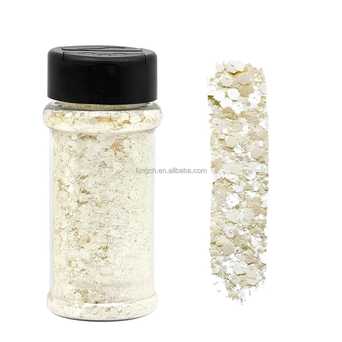 US Warehouses 24 Bottles Holographic Chunky Glitter for Art Nail Slime Tumbler Jewelry Making Epoxy Resin Sequin Flake Sparkle