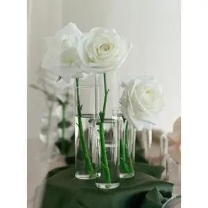 Grandiflora White Rose - Real Touch Artificial Rose for Weddings