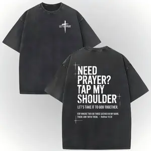 Need Prayer T-shirt- Tap My Shoulder Let’s Pray Christian Faith Sweatshirt, Bible Verse Matthew 18:20, Religious Inspirational Fall Winter Outfit Womenswear