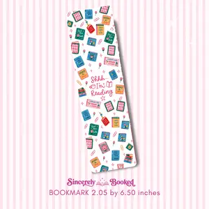 Shh I'm Reading Bookmark | Bookish Accessories | One-sided Bookmark