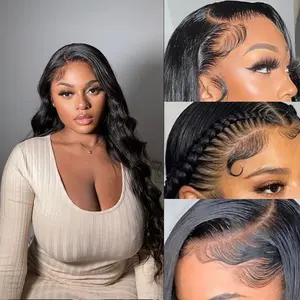 Luvme TikTok Shop | Luvme Hair Pre-plucked 180% Density Glueless 13x4 Frontal Lace Long Wig