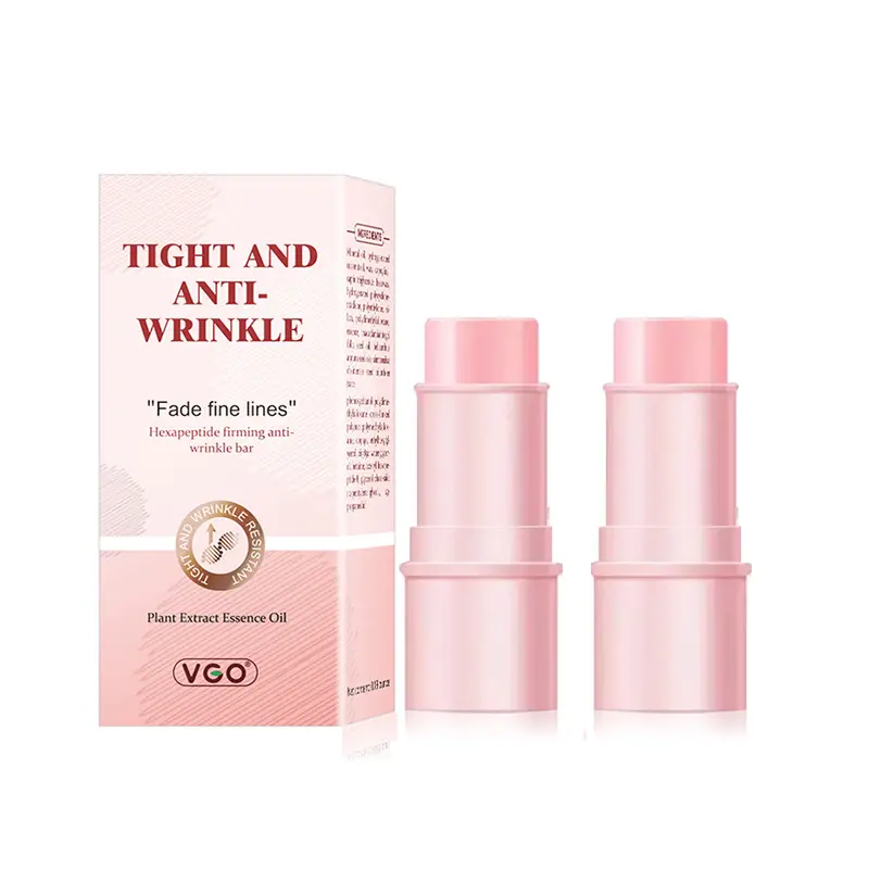 VGO Wrinkle Remover Stick - Hydrating Moisturizing Cream for Fine Lines & Wrinkles, 0.19 oz Portable Skincare Stick for Smooth, Youthful Skin Oil Wax Moisturizer Cleansing Flawless Coconut