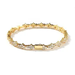 HONEYCOMB BRACELET 18KT GOLD PLATED