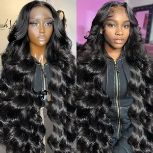Bling Hair 32inch Body Wave 13x6 HD 13x4 Transparent Lace Front Wigs 360 Swiss Lace Human Hair No Mixing for Black Women 180 Density with Baby Hair Natural Hairline #TikTokShopBlackFriday