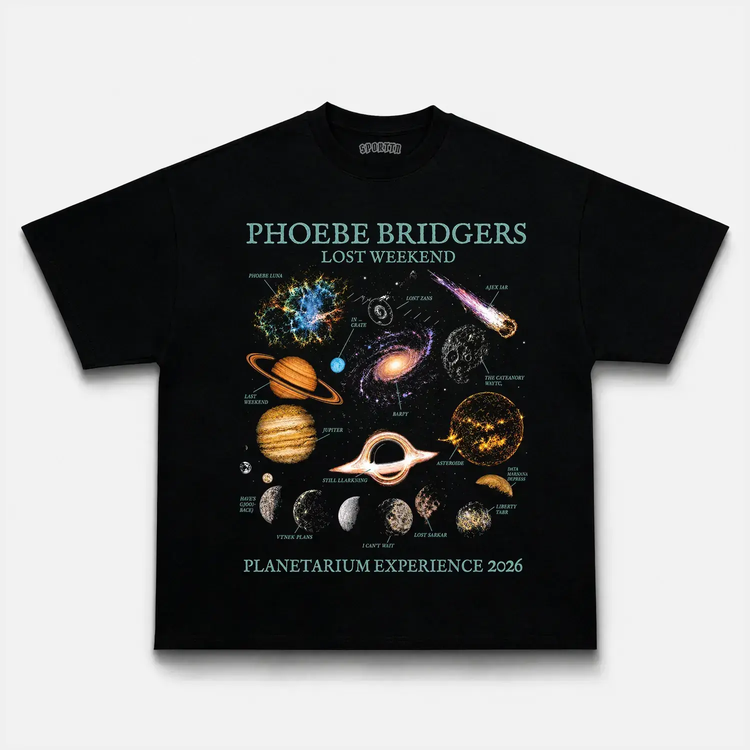 Phoebe Bridgers Lost Weekend Graphic Tee, Music Streetwear T-Shirt