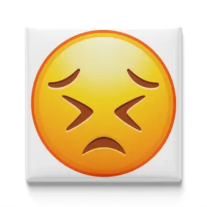 PERSEVERING FACE EMOJI MAGNET