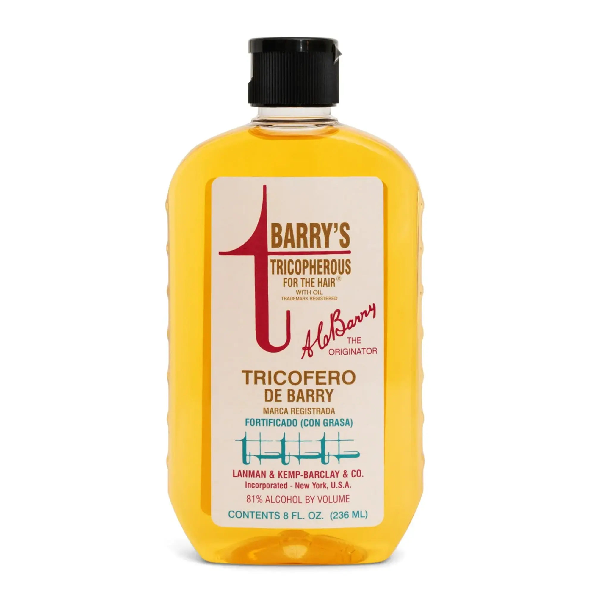 Barry’s Tricopherous Hair Tonic with Castor Oil & Panthenol DL - 8 oz Classic Lavender Scented Lightweight Unisex Adults Haircare, Daily Grooming Treatment for All Hair Types, Scalp Massage Friendly, Neat & Manageable Finish, Balanced Conditioning Feel