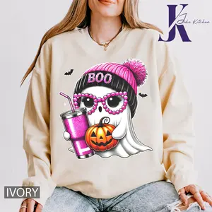 Ghost Halloween Shirt Crew, Cute Ghost Shirt, Womens Halloween Shirt, Cute Fall Shirt, Spooky Season Shirt, Gift For Halloween