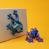 FuRise 3D Printed Magnetic Frog – Ornament Holiday Gift, Poseable Fridge Magnet with Movable Joints, Xmas Edition Tree Frog Model, Colorful Gradient Design, Funny Desk Decor, Christmas Hot Gift, 3D Printed Magnetic Frog Ornament,techvibes