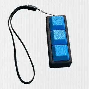 3 Key Keycap Clicker Keyboard key Switch Keychain - 3D Printed