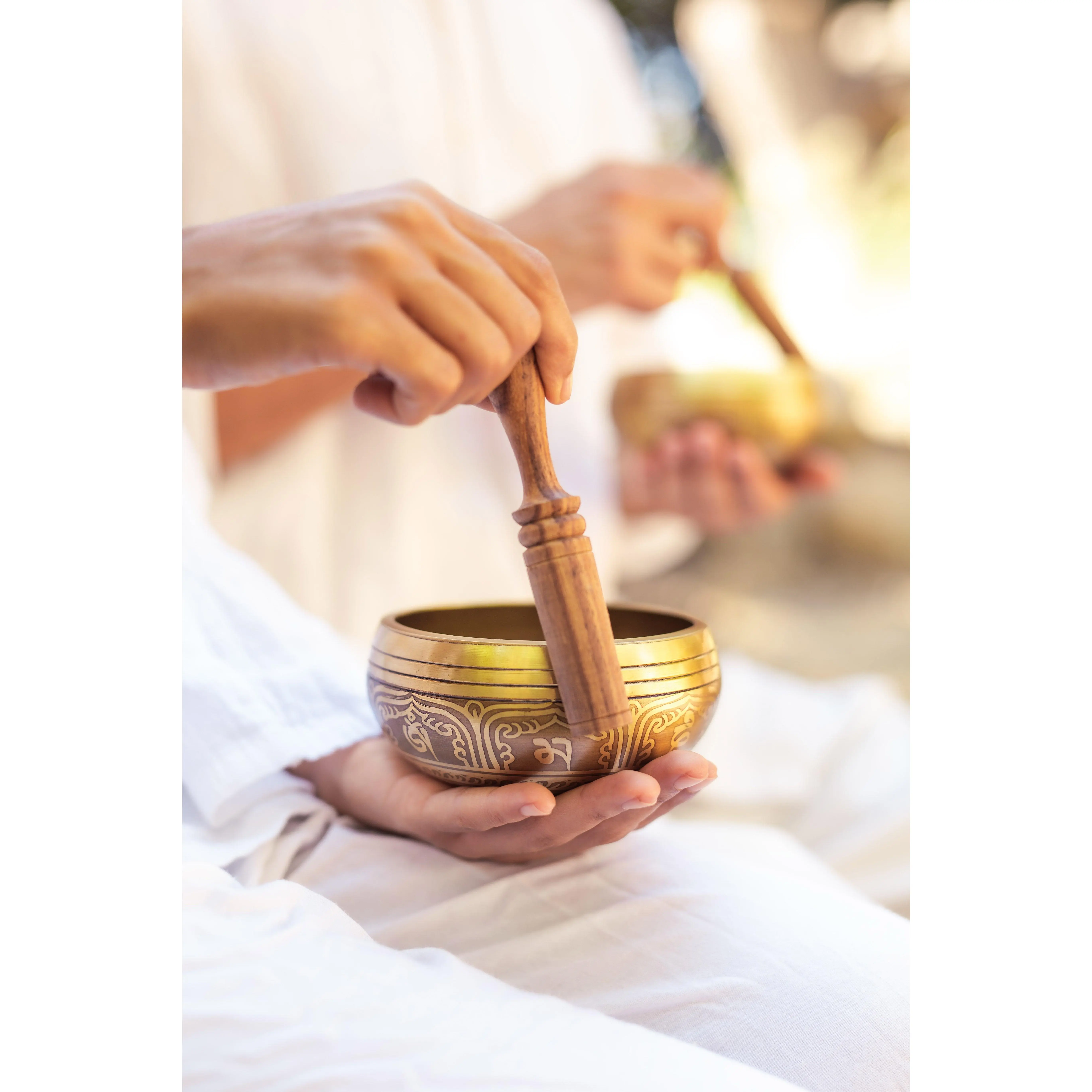 Tibetan Singing Bowl with OM sign Tibetan Singing Bowl with OM sign