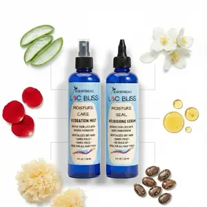 Blair Botanicals Winter Hydration Set for Locs Intense Moisture Mist + Nourishing Serum 8 oz Each for Long-Lasting Care