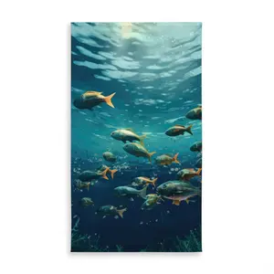 MWW C1TCLRGEL2CY51 58 x 102 in. Shallow Swim Turquoise Indoor & Outdoor Tablecloth - Home Decor
