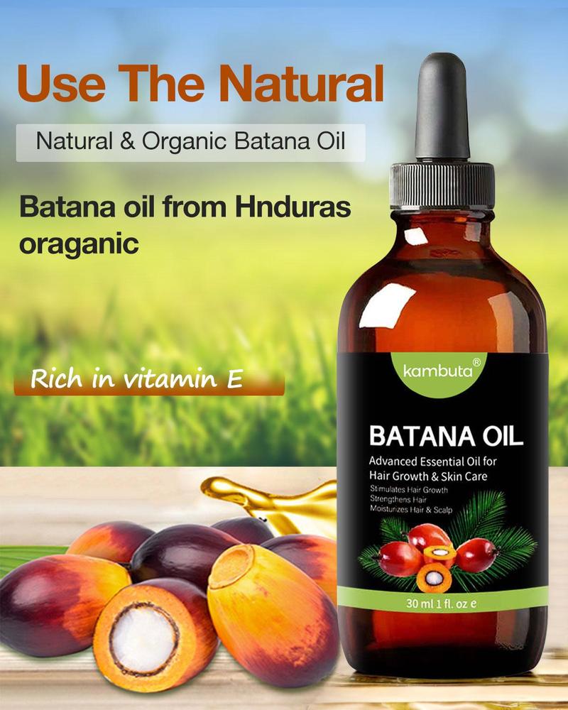 Kambuta Batana Oil Organic Haircare Anti Hair Loss Repair Set with Moisturizing Scalp Serum for Smooth Healthy Hair Outdoorfun Natural Restoration Moisturize