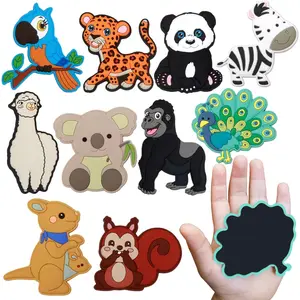 Fridge Magnet for Toddlers 1-3, Full Back Magnetic Rubber Cute Animals Refrigerator Magnets for Kids,Toddler Magnets for Refrigerator,Baby Educational Learning Toy Children Gift