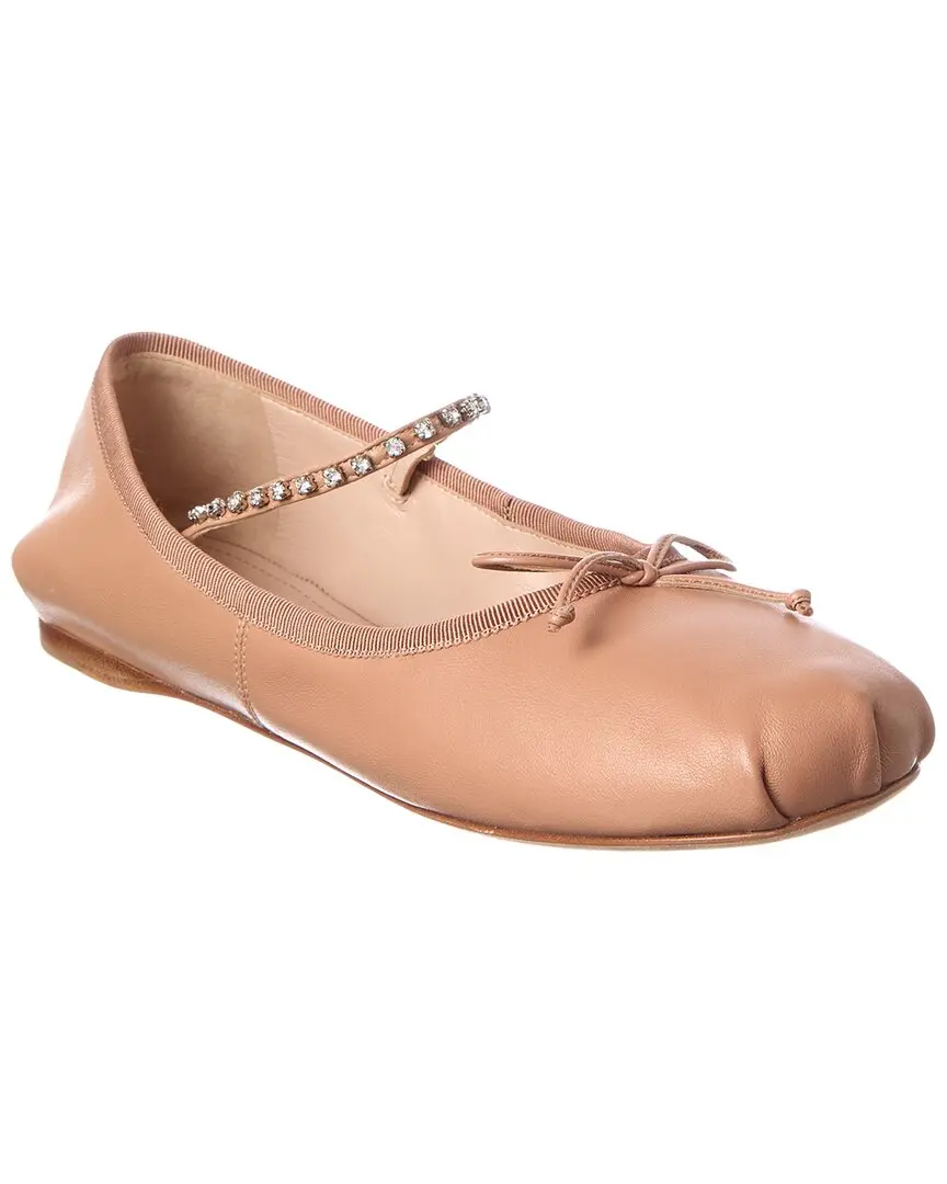 Miu Miu Leather Ballet Flat