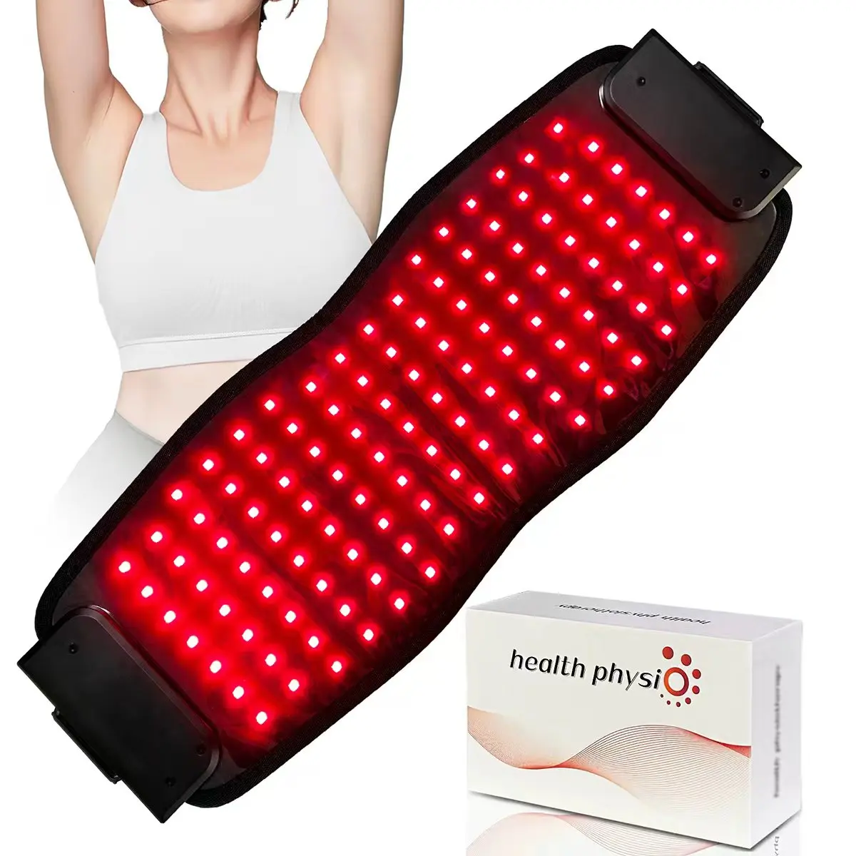 AYYHG Red Light Therapy Beauty & Body Shaping Belt - Portable Rechargeable Heating Massager, Battery-Operated/Chargable/Multi-Mode Massage Device for Back, Waist Relaxation and Pain Relief, Battery-Operated Massage Devices, Chargable Massage Devices