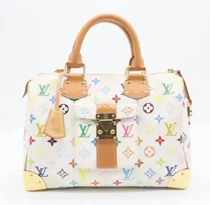 Pre-owned Louis Vuitton Monogram Canvas Shoulder Bags Mullticolor White Monogram Speedy 30