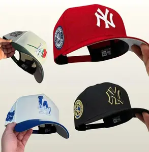 New Era MLB Yankees Streetwear Cap – Adjustable Flat Bill Hat with Raised Team Logo, Unisex Fashion Style