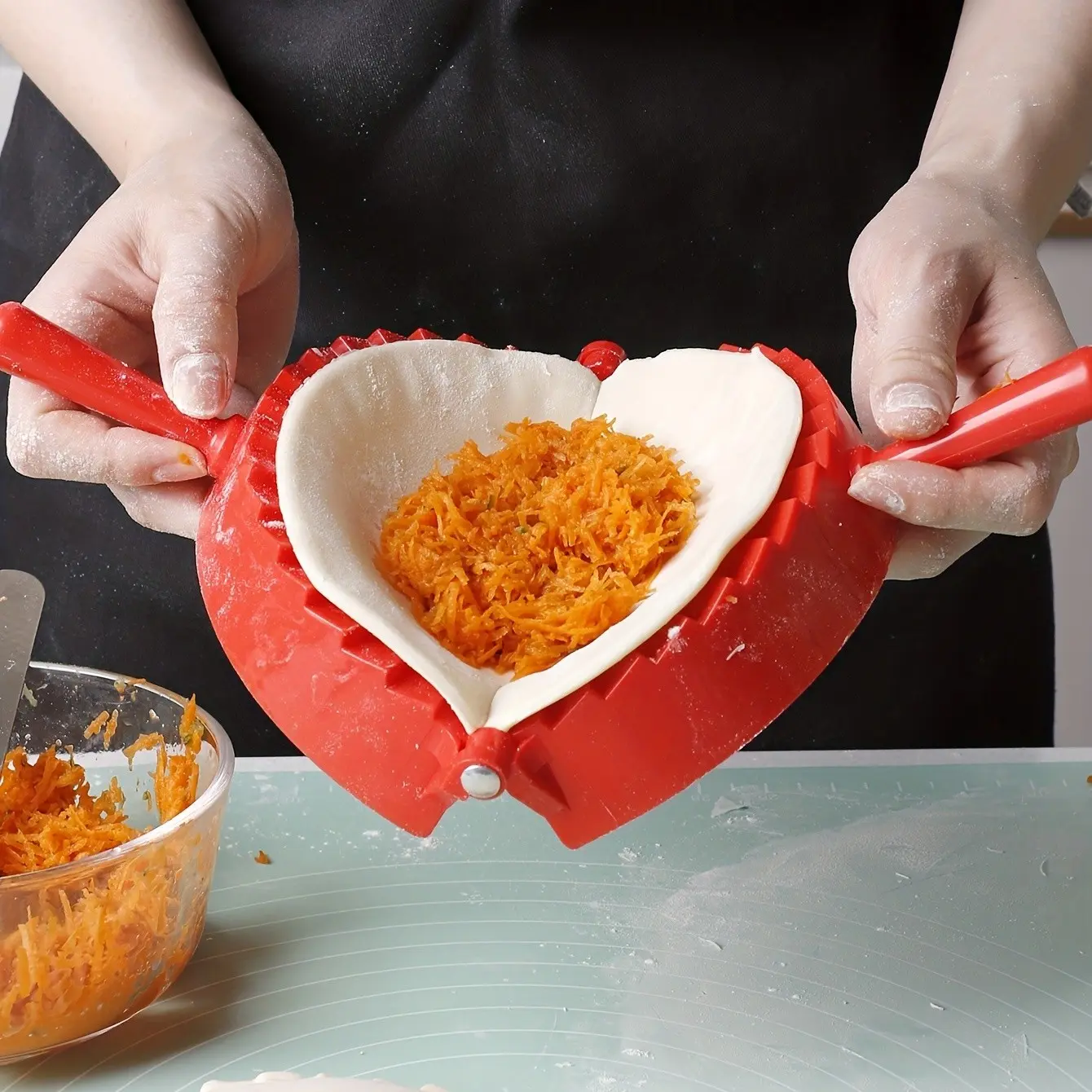 Large Dumpling Mold Set, Plastic Dough Press Moulds, Creative Kitchen DIY Tools, Kitchen Gadgets, Durable & Easy-To-Use Design, Perfect for Home Use
