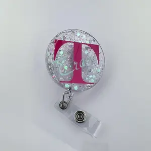 Glitter Personalized Badge Reel