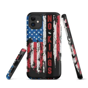Tough Case for iPhone® No Kings Bold Patriotic Vintage 4th of July 2025 Edition