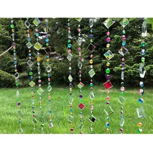 Suncatchers Garden Yard Art Handmade Decor with Mirrors & Rhinestones for Outdoor Party and Minimalist Garden Settings