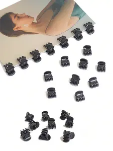20pcs Mixed Color Mini Hair Clip, Hair Clip Set, Perfect For Designing Women's Hairstyles And Decorative Headpieces, With Powerful Grip And Multifunctional Clip For Bangs (Random Color) Hair Clips, Flat Claw Clips