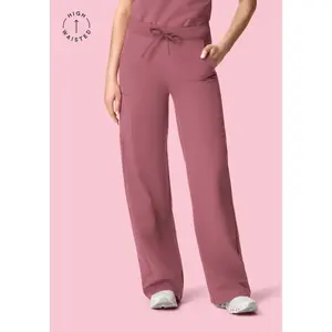 High Waisted Wide Leg Mauve
