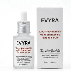 EVYRA TXA Multi-Brightening Peptide Serum – Tranexamic Acid 3% + Niacinamide 5% Dark Spot Corrector with Arbutin, Glutathione & Ferulic Acid, Anti-Aging Hydrating Serum for Sensitive & Acne-Prone Skin