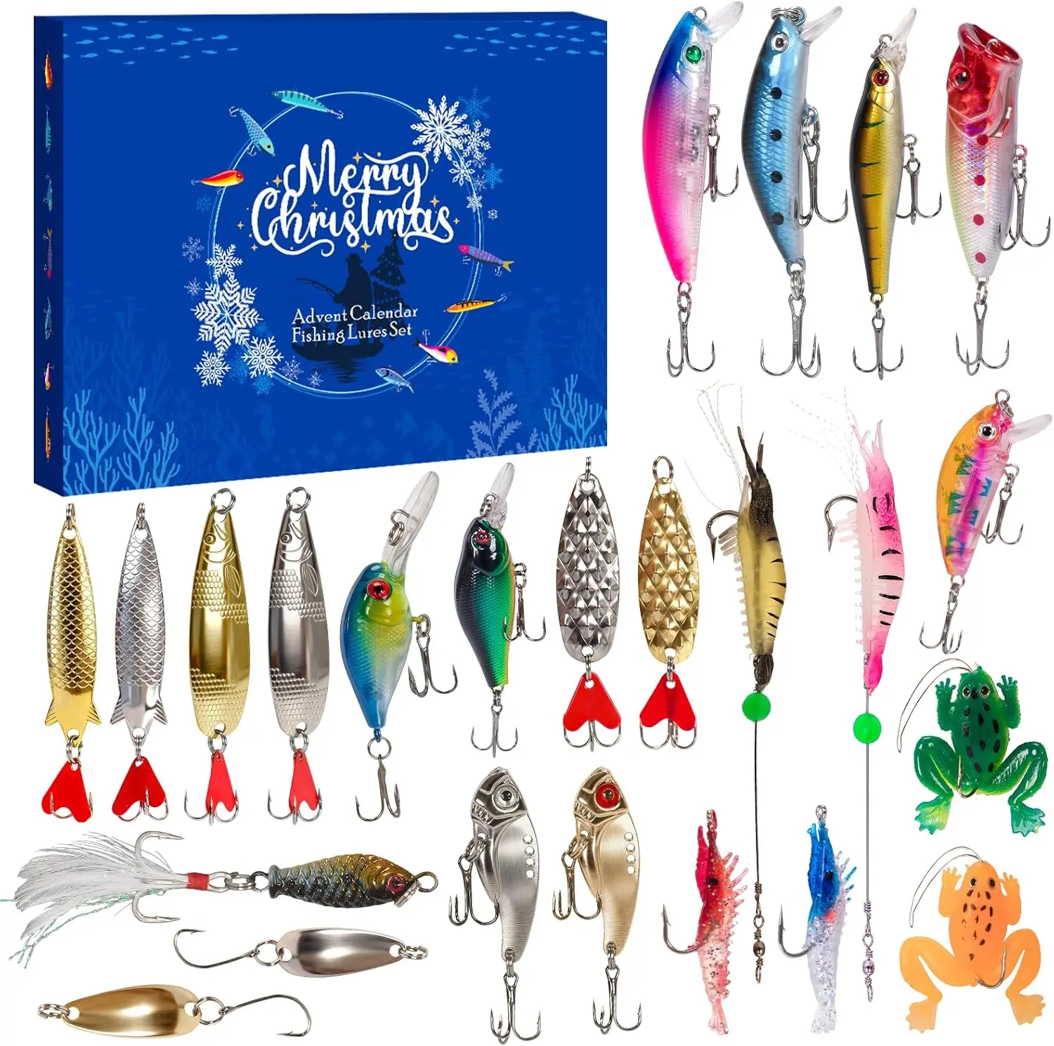 2025 Christmas Countdown Fishing Advent Calendar, 24-Day Lures Set with Artificial Fishing Lure, Sports & Outdoor Holiday Gift for Adult Male Anglers - TikTok Shop 2025 Christmas Countdown Fishing Advent Calendar, 24-Day Lures Set with Artificial Fishing Lure, Sports & Outdoor Holiday Gift for Adult Male Anglers - TikTok Shop