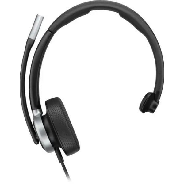 Hewlett-Packard Poly Mission 615 Monaural USB Wired Headset - Bulk, WW, Black, Noise Cancellation, Compatible with PC & Laptop