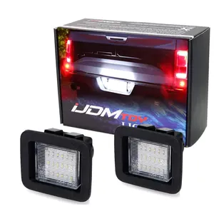 iJDMTOY 3W Full LED License Plate Light Kit For 2015-2020 Ford F150, 17-20 Ford Raptor, Powered by 18-SMD Xenon White LED