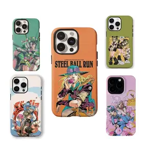 "JOJO" Anime Themed Phone Case Premium Matte Texture Anti-Fingerprint For IPhone 17-11, Pro Max, Pro Plus, and Samsung S26-22 Protection Safety