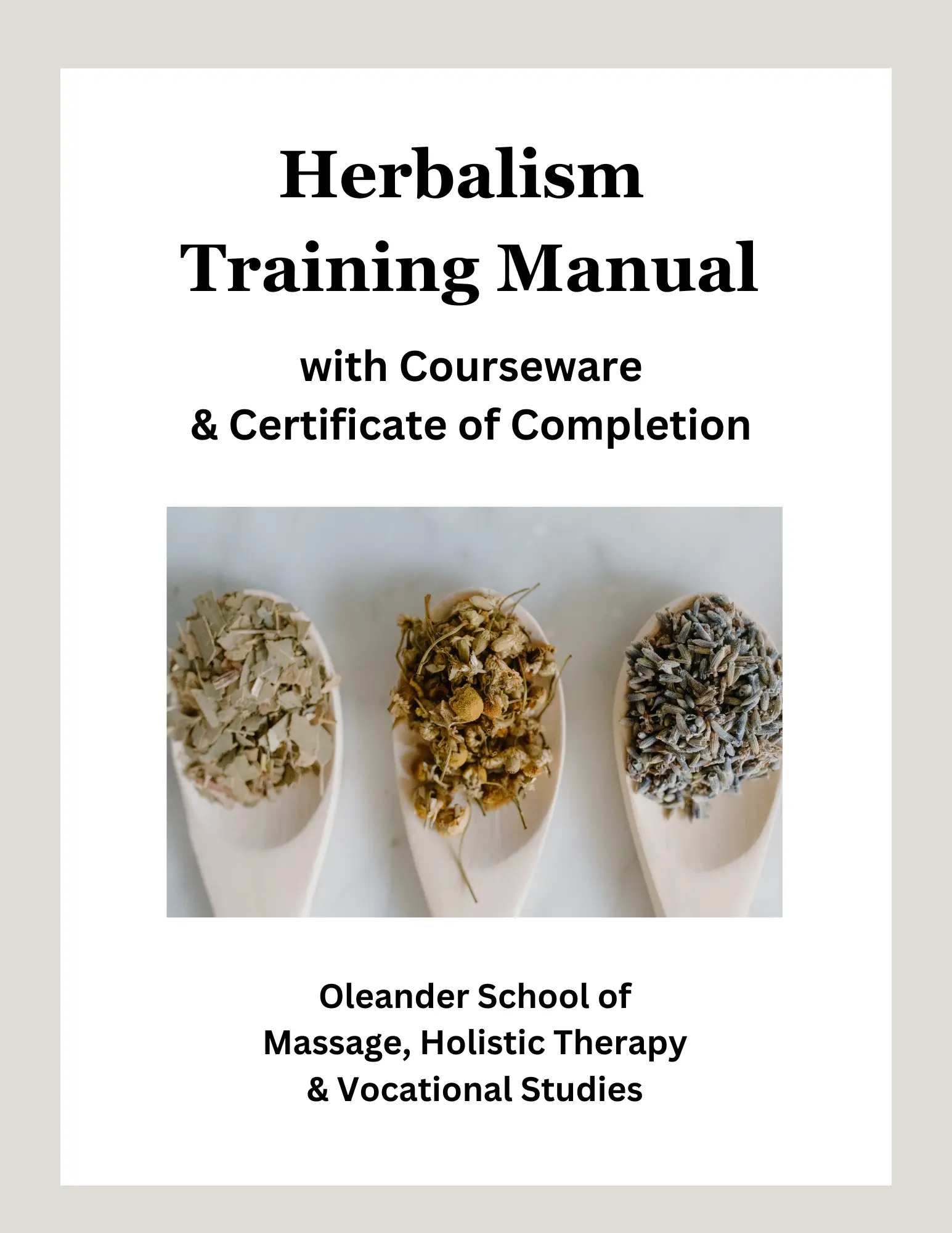 Herbalism Training Manual