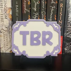 TBR Shelf bookshelf Sign - customizable