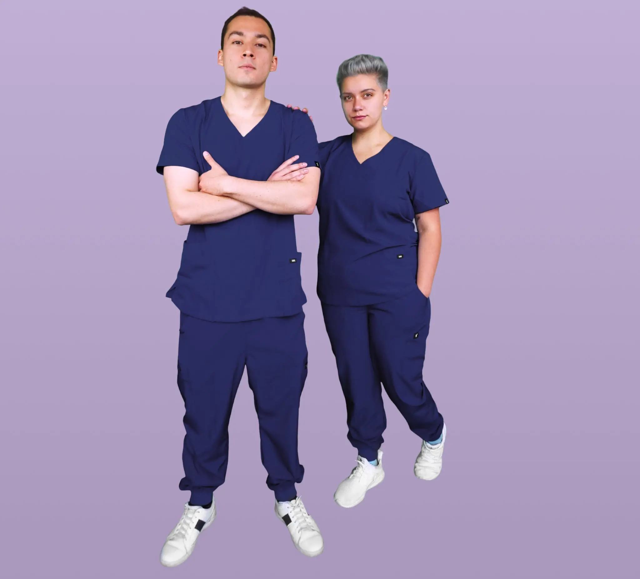 Navy Blue Scrub Pants - Form Fit