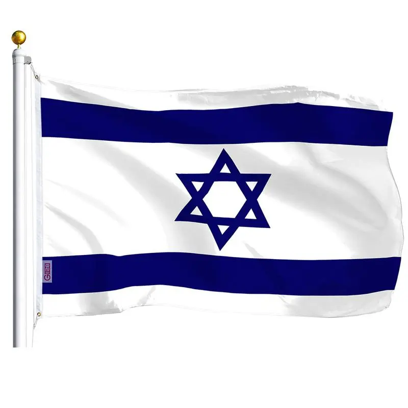 Israel Israeli Flag 75D Printed Polyester 3x5 Ft
