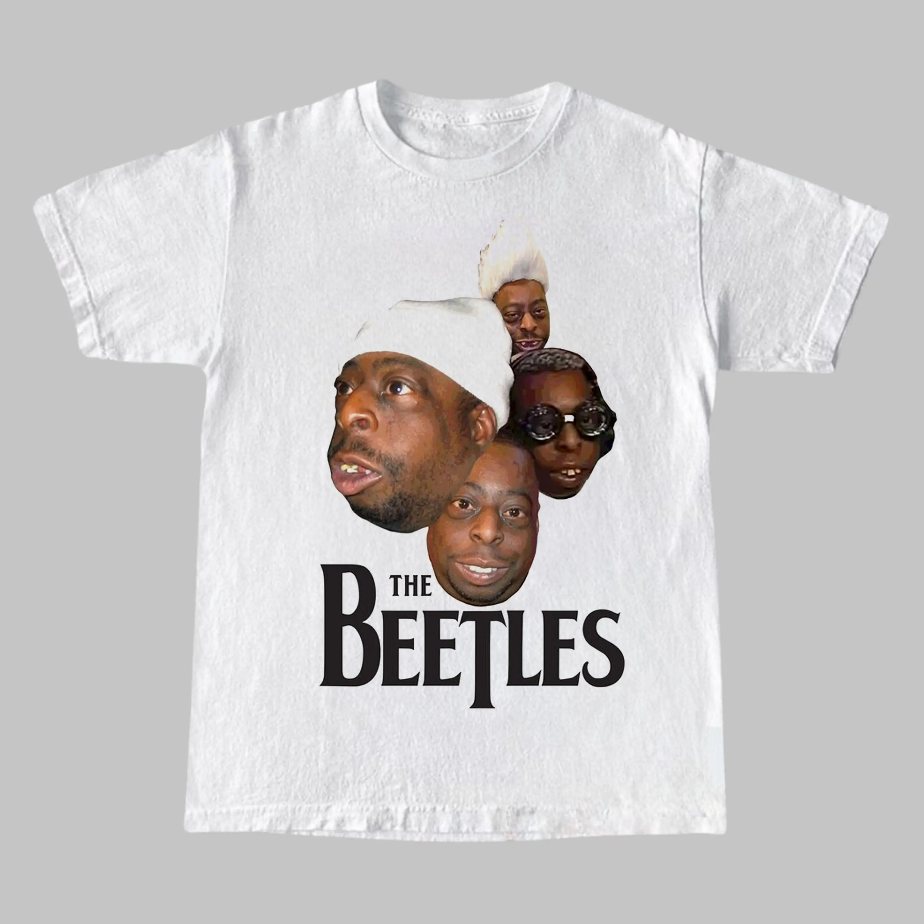 Beetlejuice Wide Smile Funny Meme Graphic White T-Shirt, Meme Cringe Funny Dumb Shirts, Men's Vintage Casual Trend Shirt Gift For Fans, Gift For Men, Gift For Women