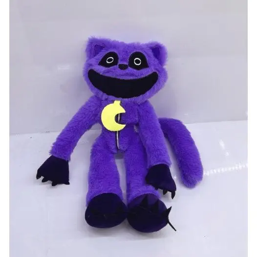 38cm purple cat monster with black eyes