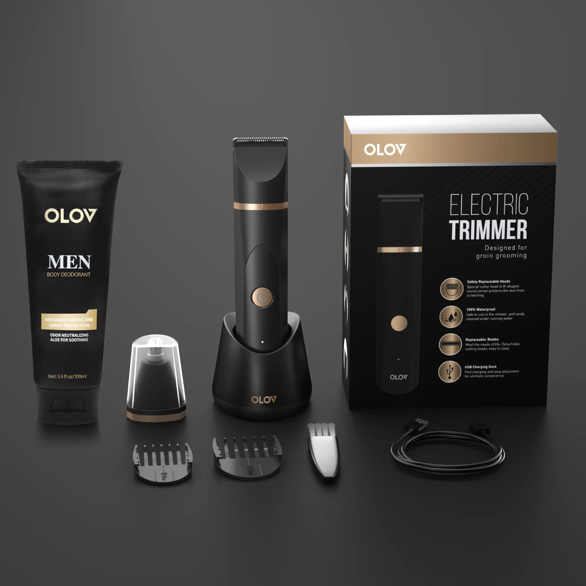 Premium Edition(Elite Black+Deodorant for Men )