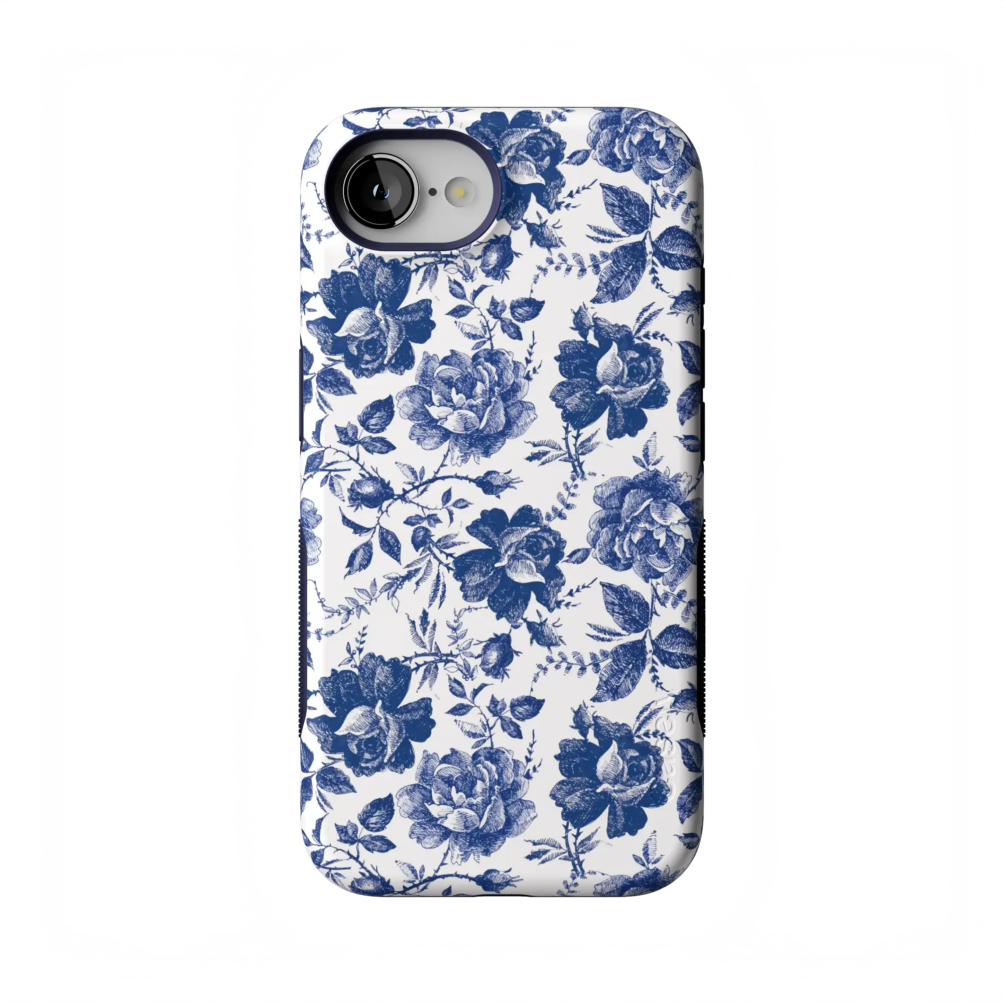 Casely Rose to Fame | Blue & White Rose Floral Bold MagSafe Case