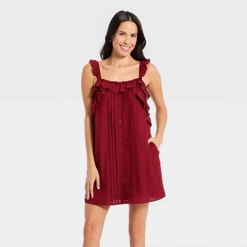 Women's Ruffle Cami A-Line Maxi Dress - Universal Thread