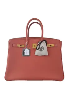 Pre-owned HERMÈS epsom Tote Bags Hermes Birkin 35 Peachy Pink Q(2013) LS102