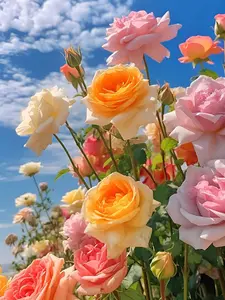 Mixed Color Rose Seeds for Planting ，Multiple Varieties with Long Blooming Period Suitable for Garden，Patio Decoration