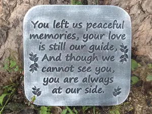 Peaceful Memories Garden Stone (11.75" x 11")