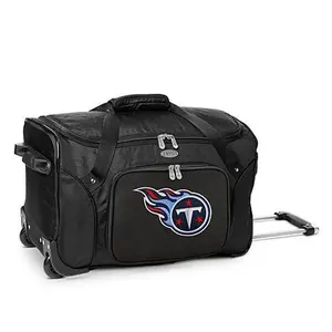 Football Fan Shop Officially Licensed NFL Tennessee Titans 22" Wheeled Duffel Bag