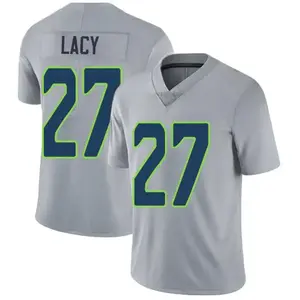 Full Print Lacy #27 Grey Jersey Shirt, America Football Jersey, Sport Clothing, Football Uniform, Jersey For Football Fans, Gift for him